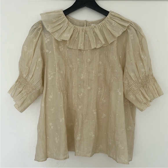DOEN linen blouse top - Picture 2 of 3